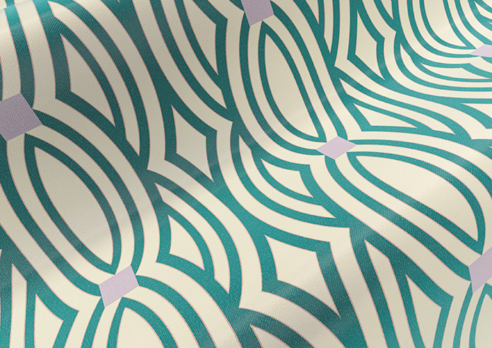 Opulent Scallop, Jade - Roman Blind - Image 4